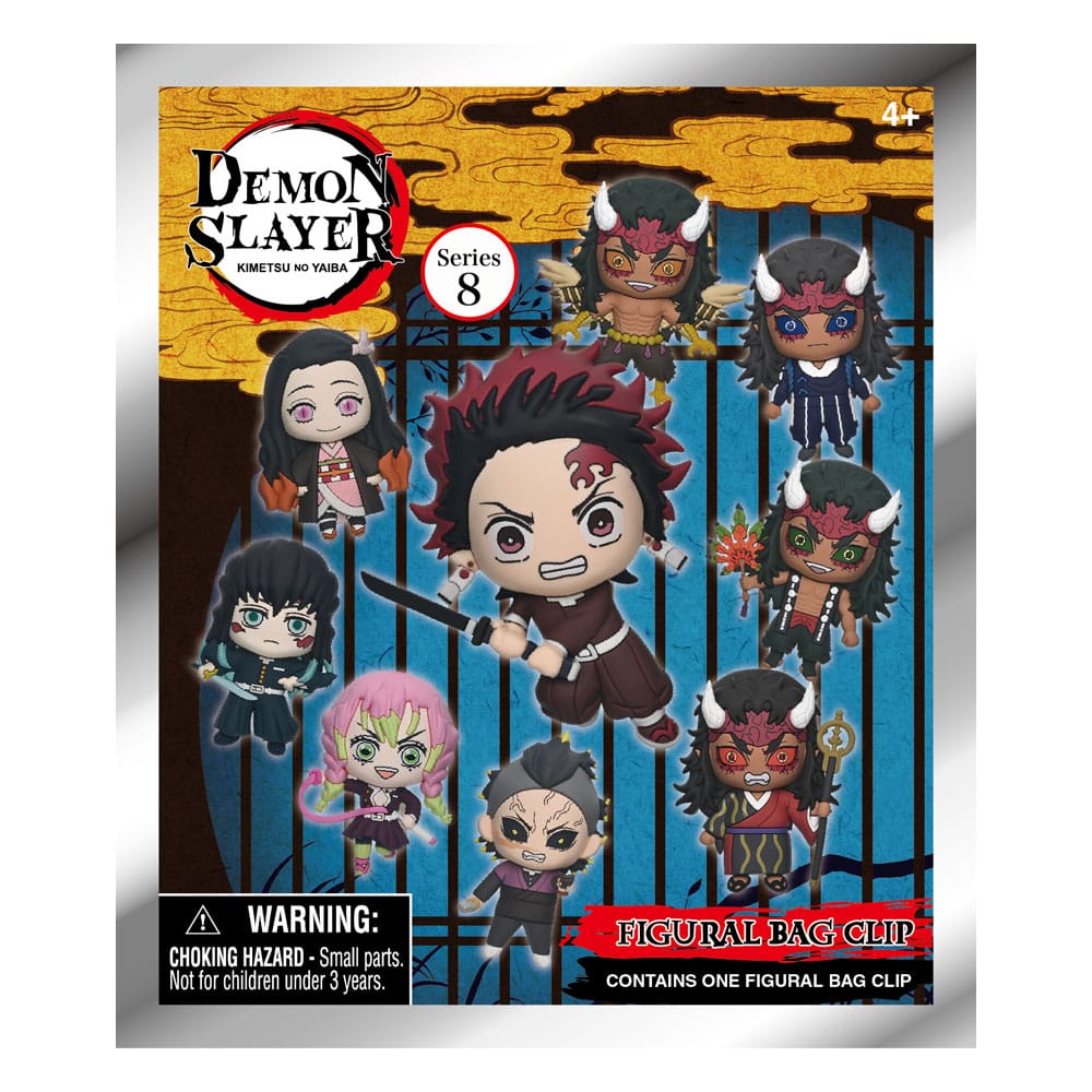 Demon Slayer Säsong 3 3D Foam Bag Clips Serie 8 Display (24) Monogram Int.