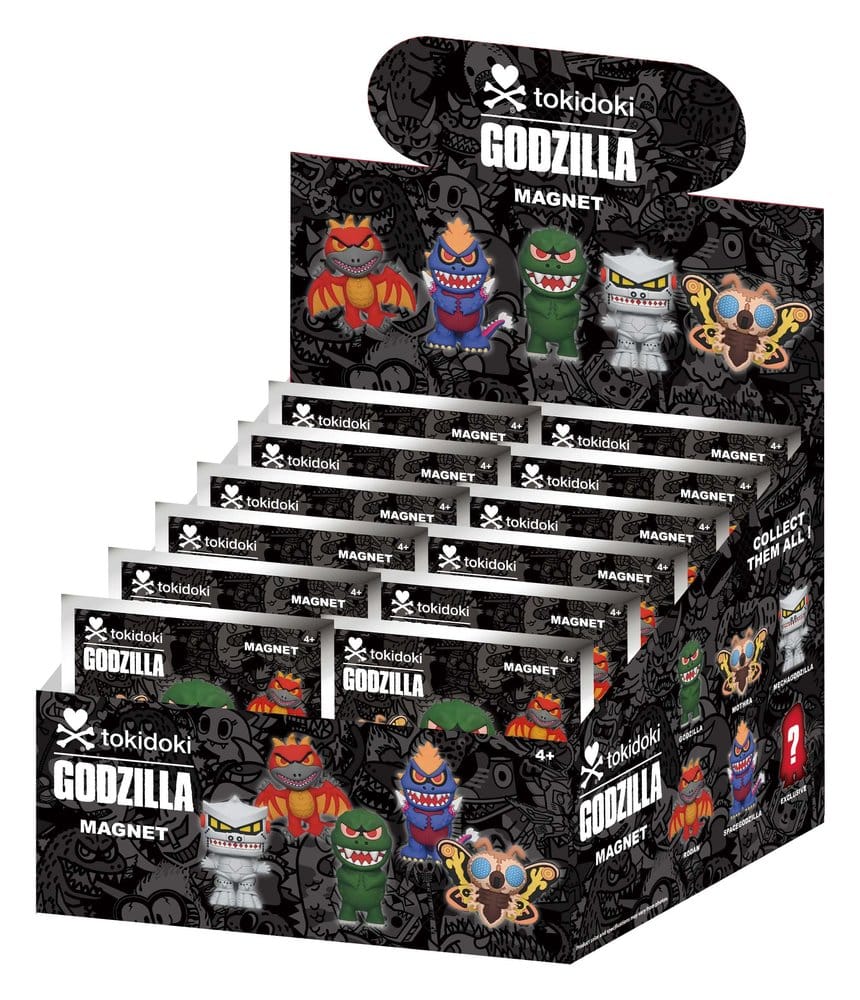 Tokidoki x Godzilla Magneter Blind Pack Serie 1 Display (12) – Nerdbutiken