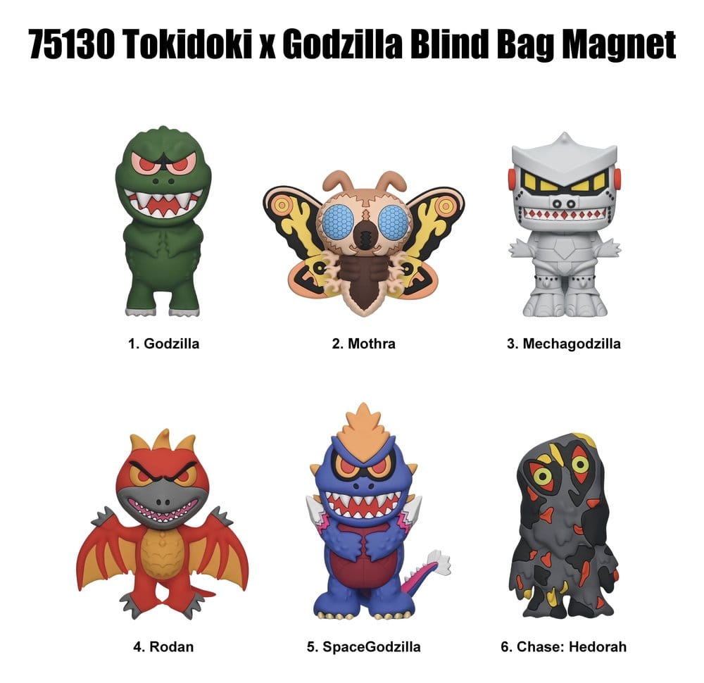 Tokidoki x Godzilla Magneter Blind Pack Serie 1 Display (12)