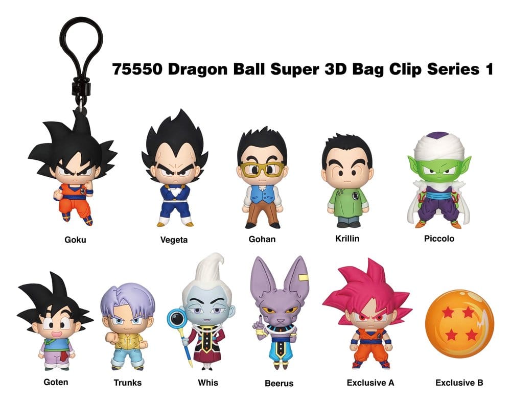 Dragon Ball Super 3D PVC Påsklämma Serie 1 Display (24)
