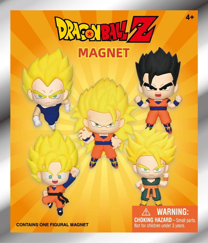 Dragonball Z 3D-skummagneter Serie 1, blindpåse display (12 stycken)
