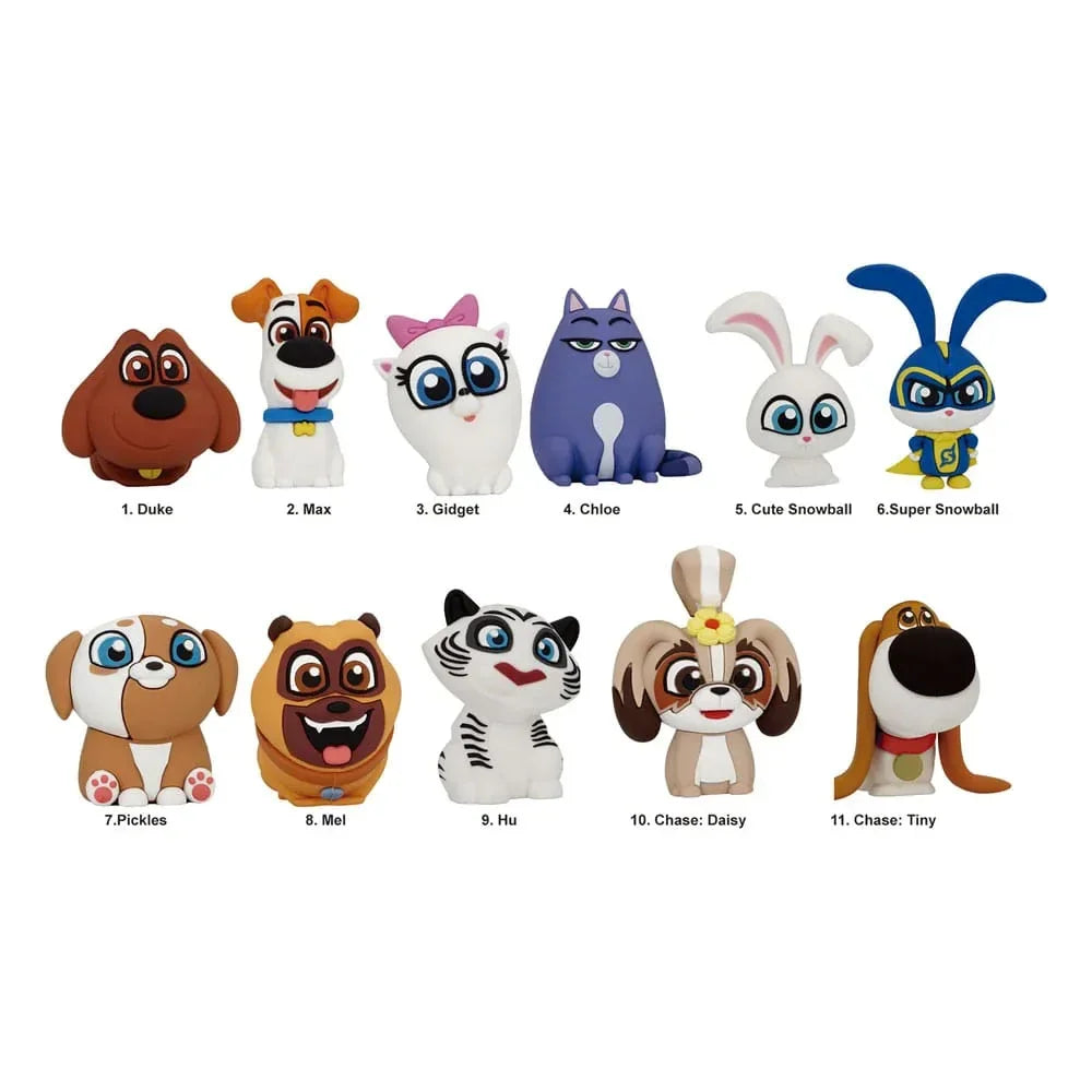 The Secret Life of Pets 3D PVC Bag Clips - Series 1 Display (24) Monogram Int.