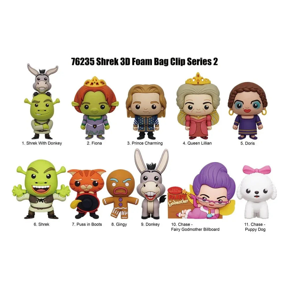 Shrek PVC Bag Clips Series 2 Display (24) Monogram Int.