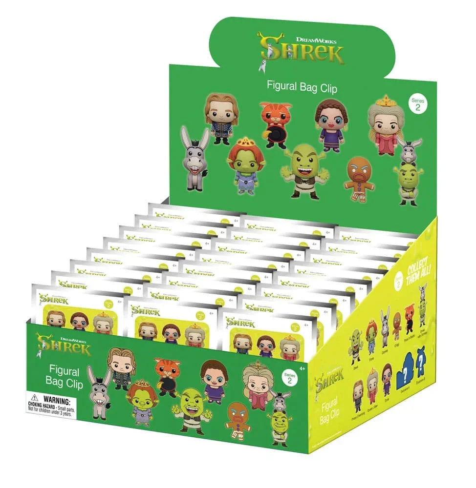 Shrek PVC Bag Clips Series 2 Display (24) Monogram Int.