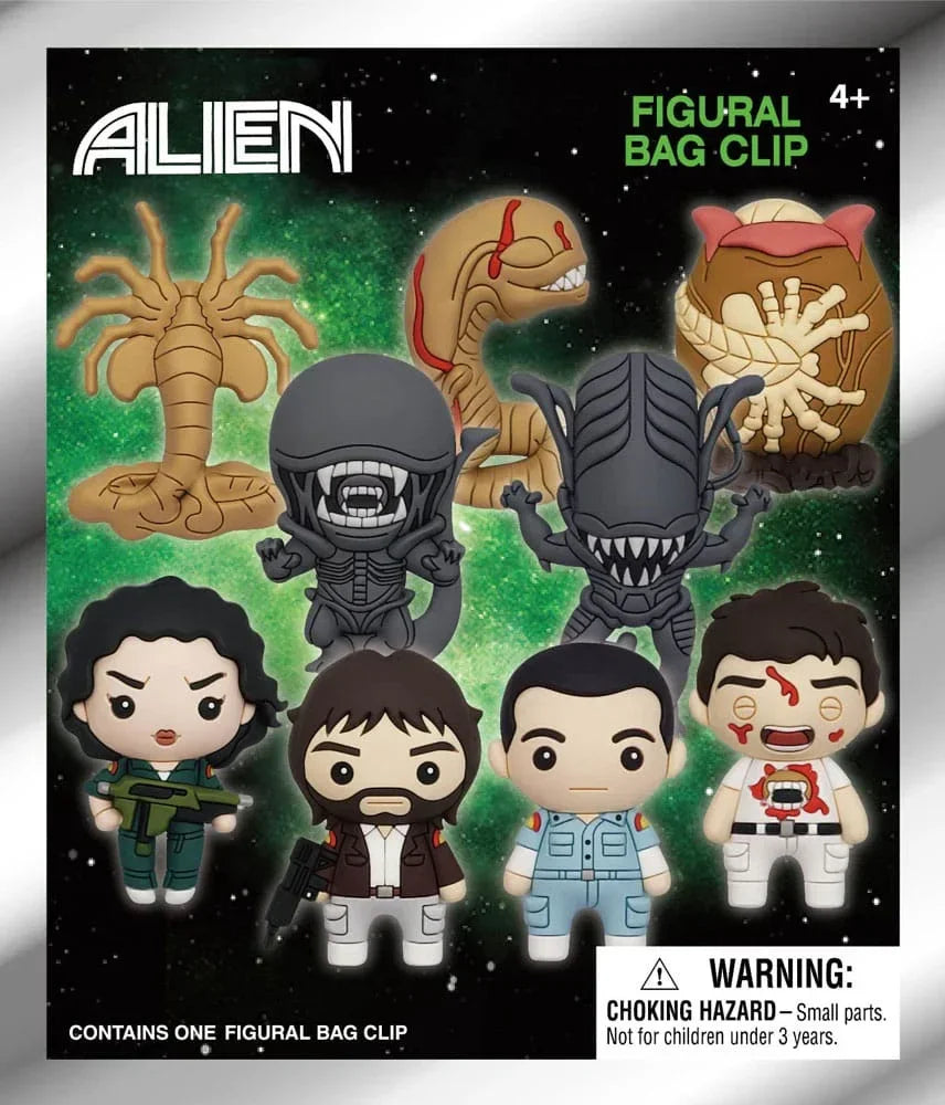 Alien 3D PVC Bag Clips Series 1 Display (24) Monogram Int.