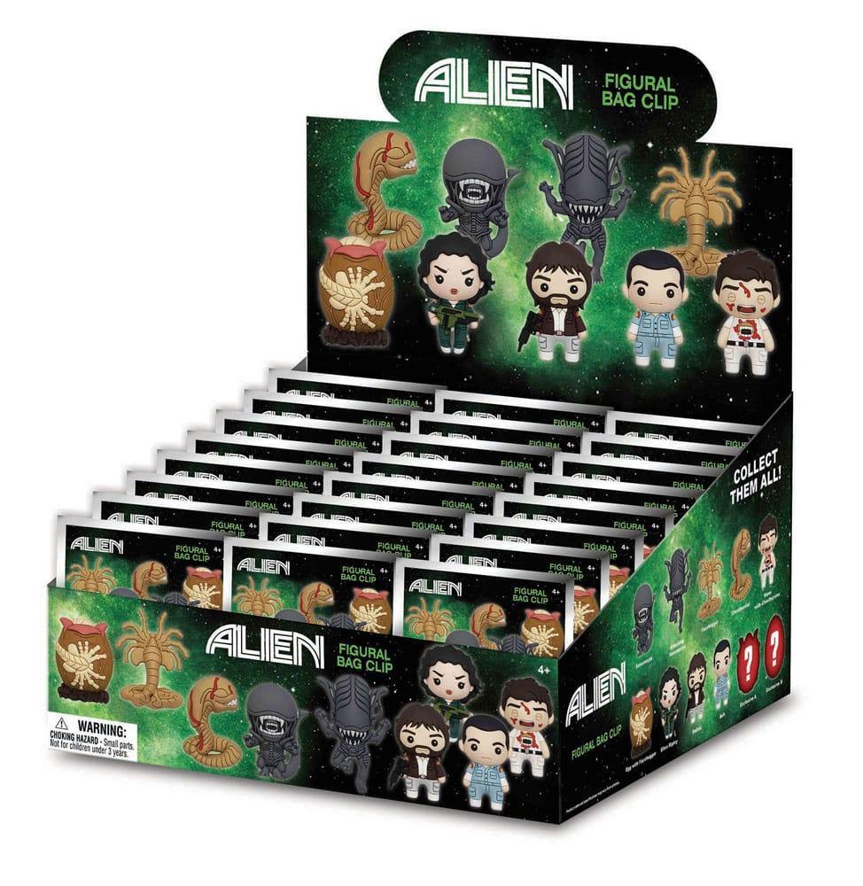 Alien 3D PVC Bag Clips Series 1 Display (24) Monogram Int.