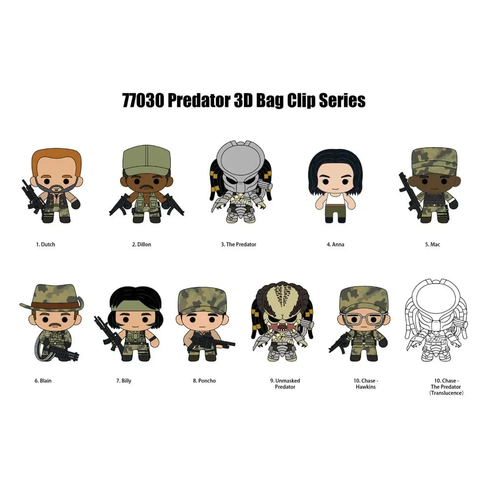 Predators 3D Foam Bag Clips Series 1 Display (24) Monogram Int.