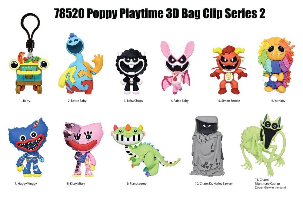 Poppy Playtime 3D Foam Bag Clips Serie 2 Display (24) Monogram Int.