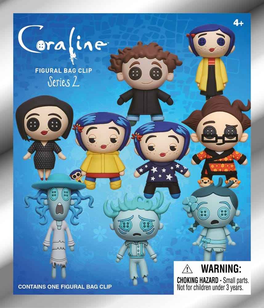 Coraline 3D-skum Väskklämmor Serie 2 Display (24)