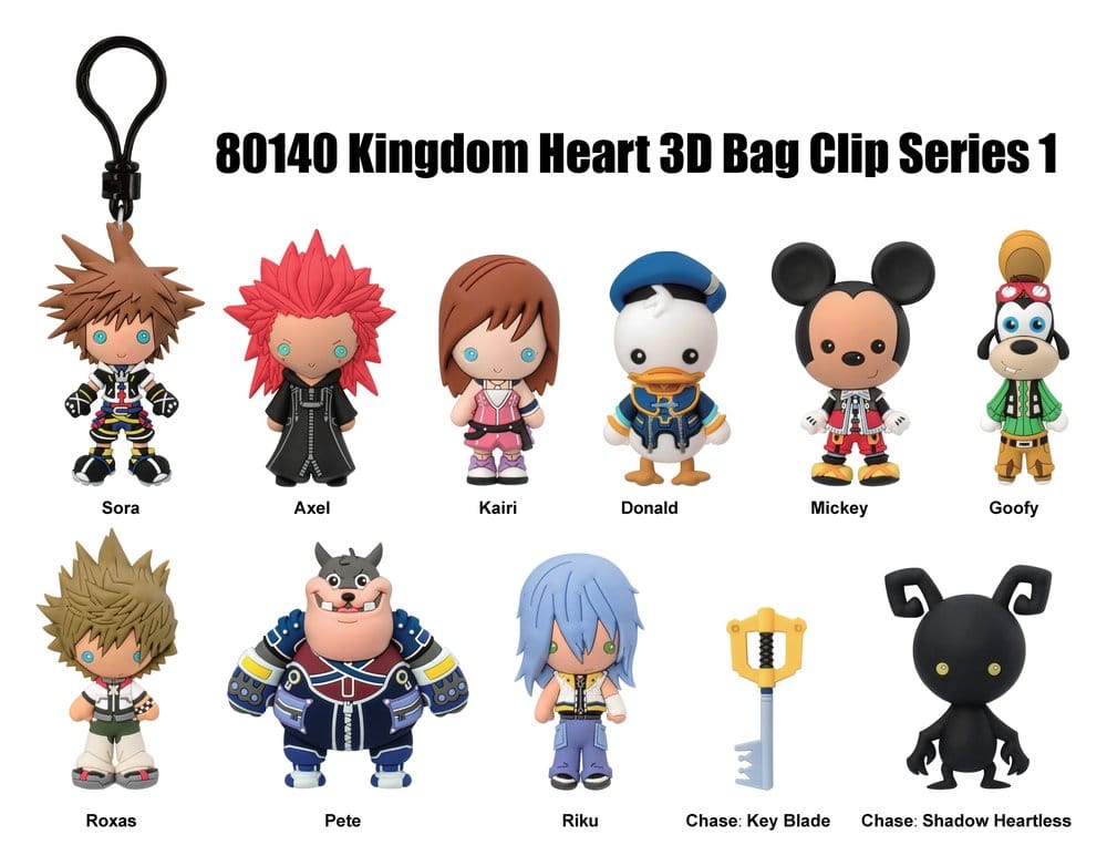 Kingdom Hearts 3D PVC Bag Clips Series 1 Blind Bag Display (24)