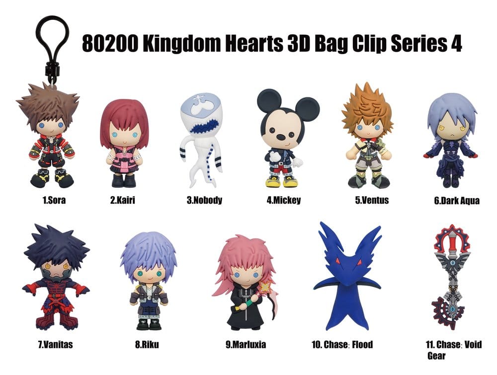 Kingdom Hearts 3D PVC Påsklämser Serie 4 Display (24)