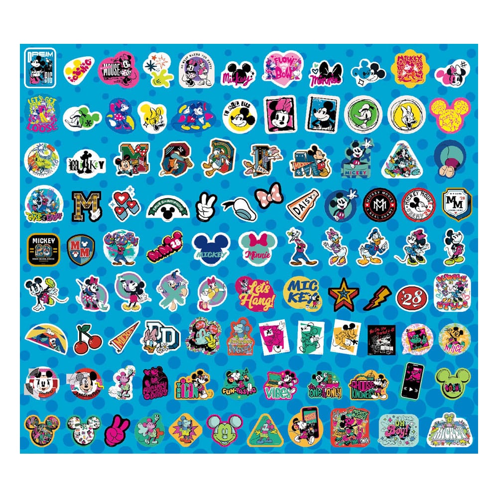 Mickey & Friends Klistermärkesset 100 Stycken Assortiment Monogram Int.