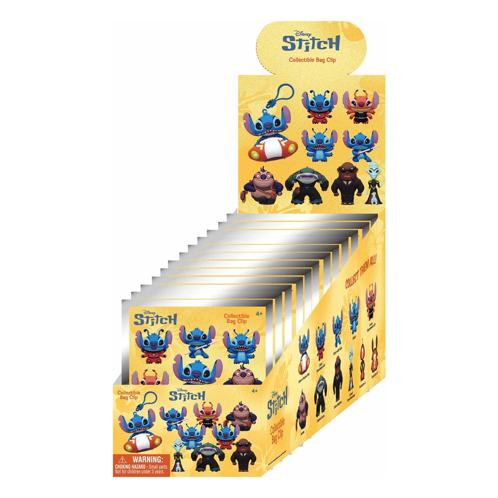Lilo & Stitch 3D Foam Bag Clips - Stitch in Space Display (24) Monogram Int.