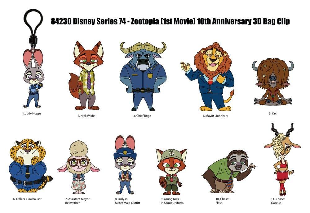 Zootopia 3D Skumväska Clips Serie 73 Display (24) Monogram Int.
