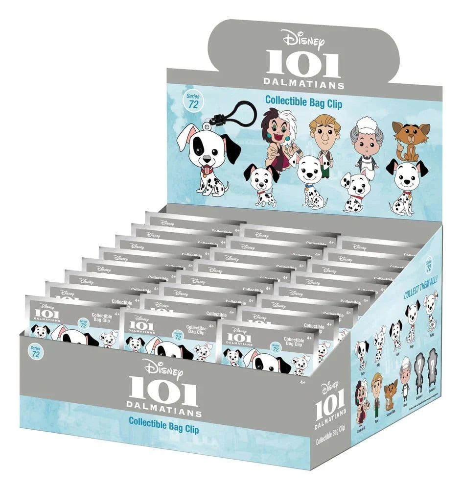 Ett hundra och en dalmatiner 3D skum påse clips Serie 72 Display (24) Monogram Int.