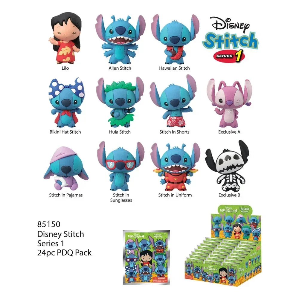 Lilo & Stitch 3D PVC Bag Clips Series 1 Utställning (24) Monogram Int.