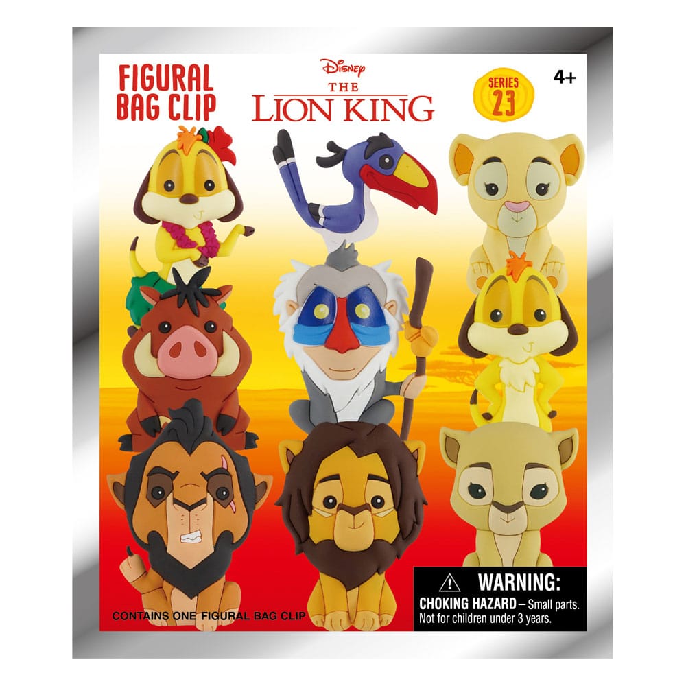 Disney Charm 3D PVC Bag Clips - Lion King (24-pack) Monogram Int.