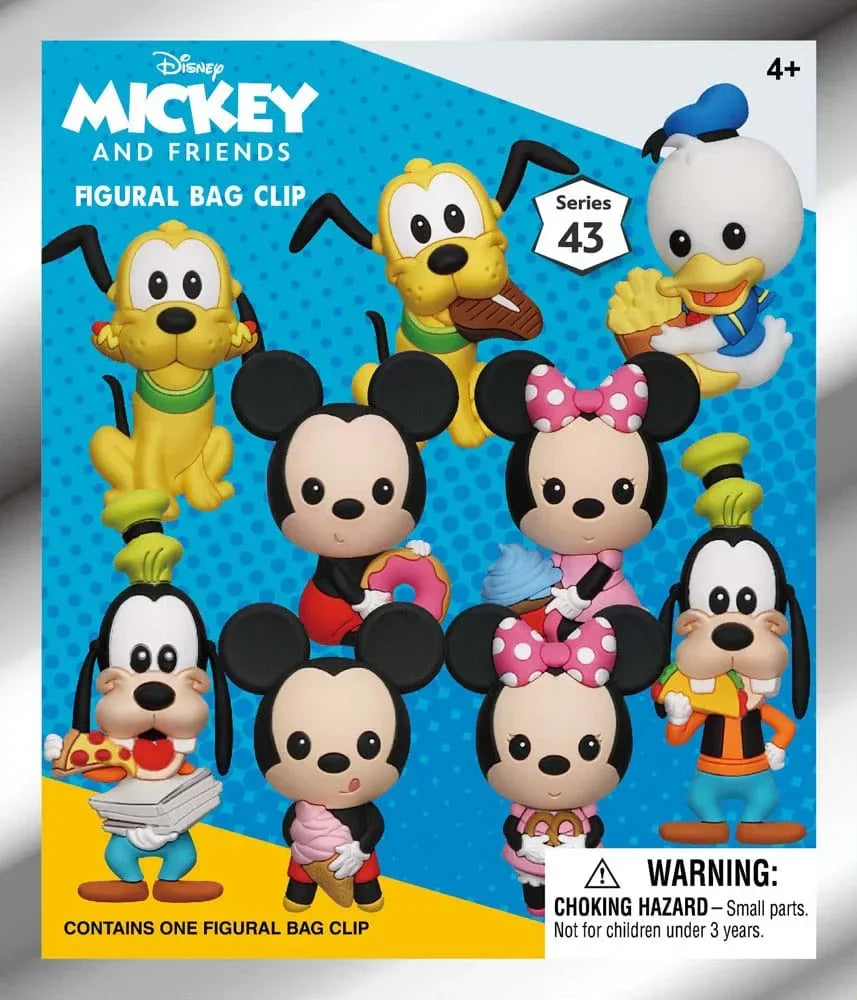 Mickey & Friends 3D PVC Bag Clips – Matserien 43 Display (24) Monogram Int.