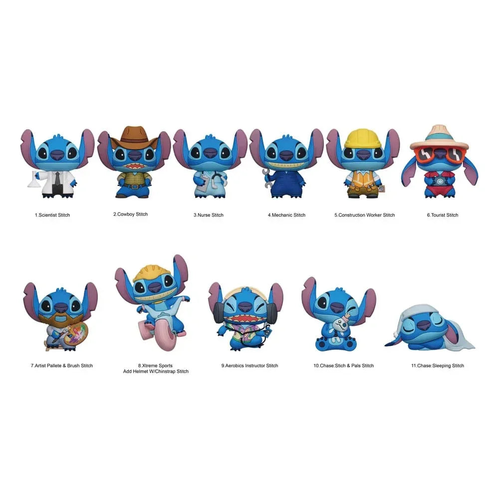 Lilo & Stitch 3D PVC Bag Clips Serie 6 Display (24) Monogram Int.