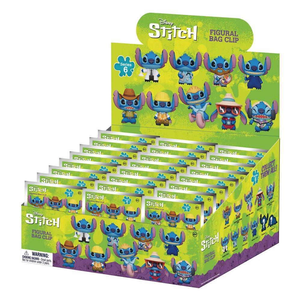 Lilo & Stitch 3D PVC Bag Clips Serie 6 Display (24) Monogram Int.