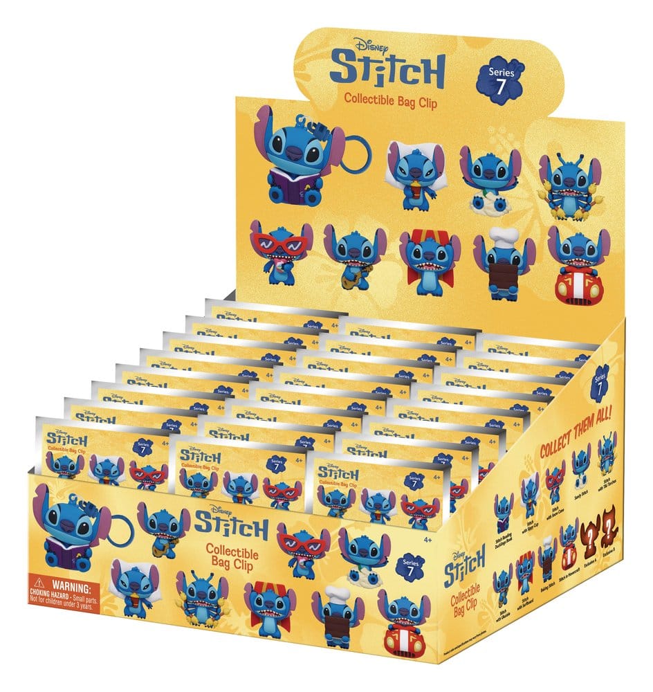 Lilo & Stitch 3D PVC-påsklämser Serie 7 Display (24 stycken)