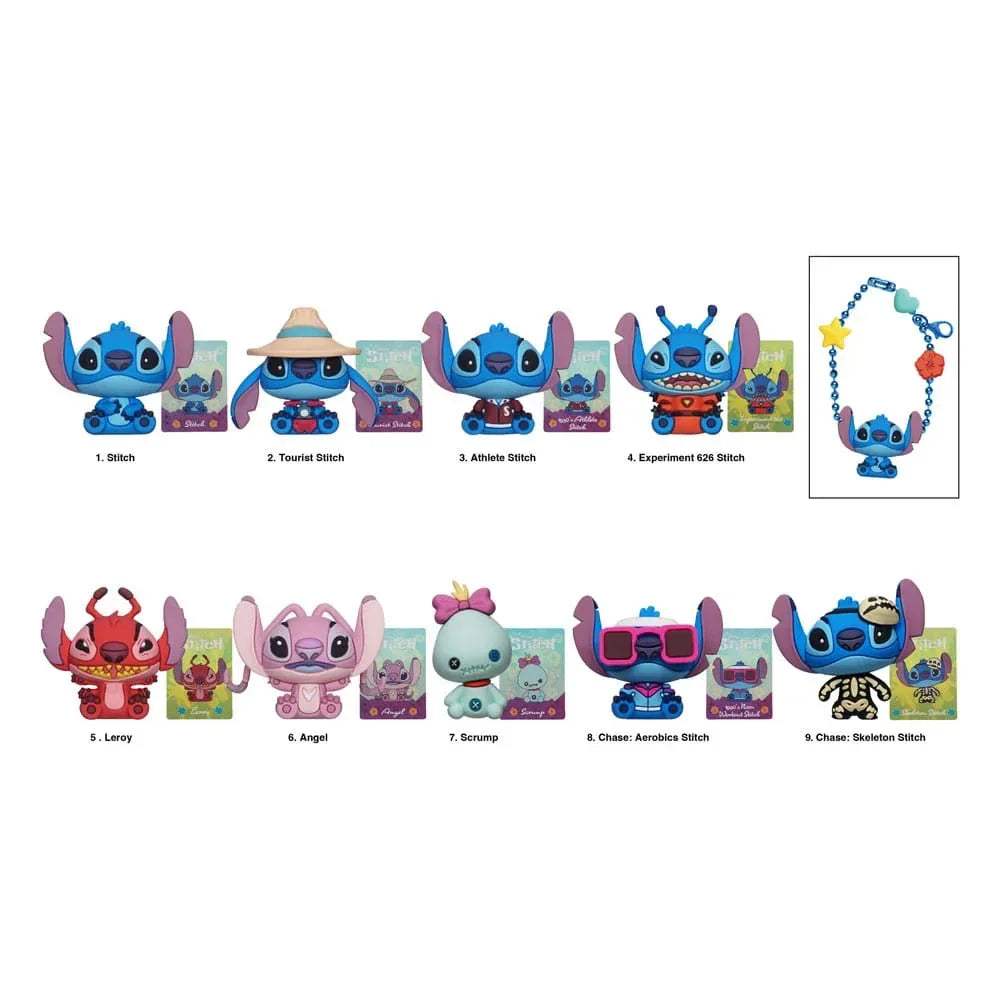 Lilo & Stitch 3D PVC Bag Clips - Stitch Charm Display (24-pack) Monogram Int.