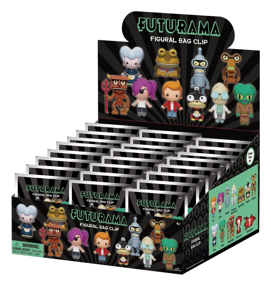 Futurama 3D Skum Påseklämmar Serie 1 Display (24)