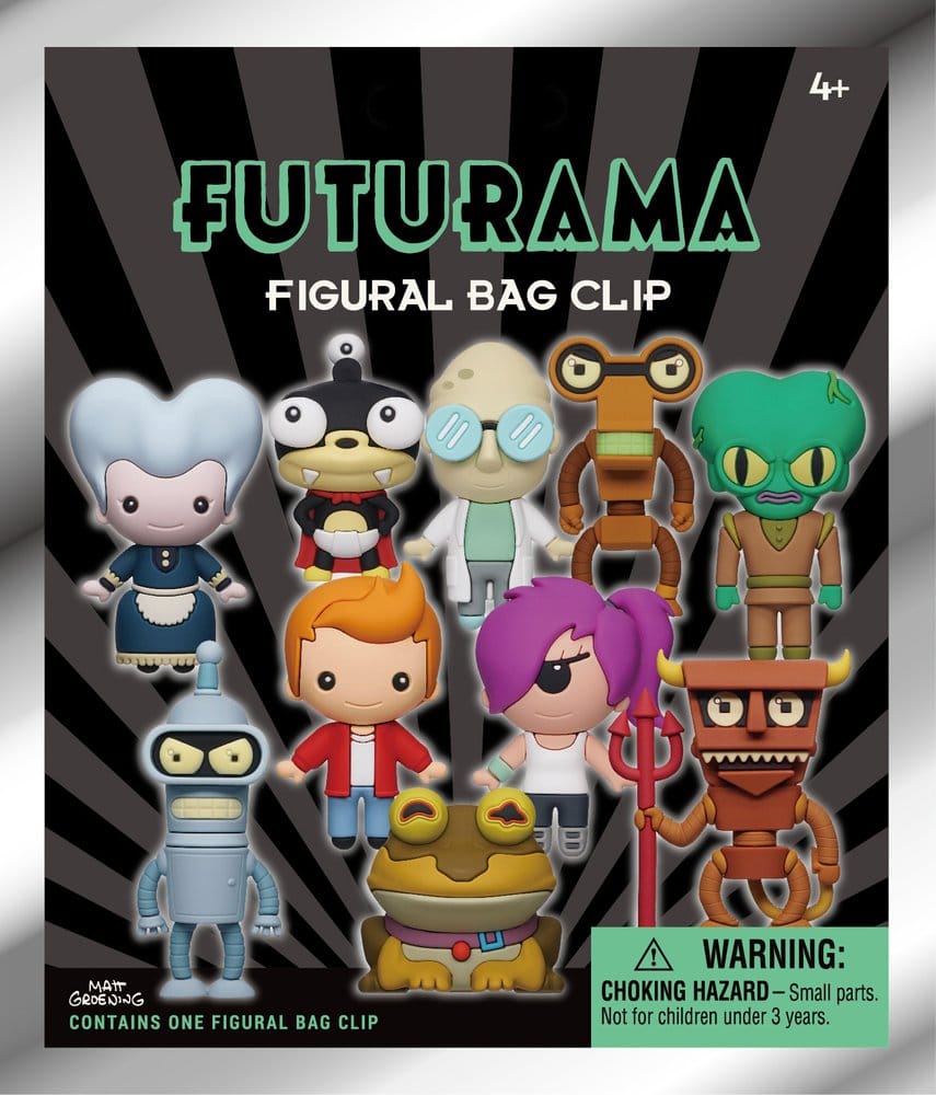 Futurama 3D Foam Bag Clips Series 1 Display (24)