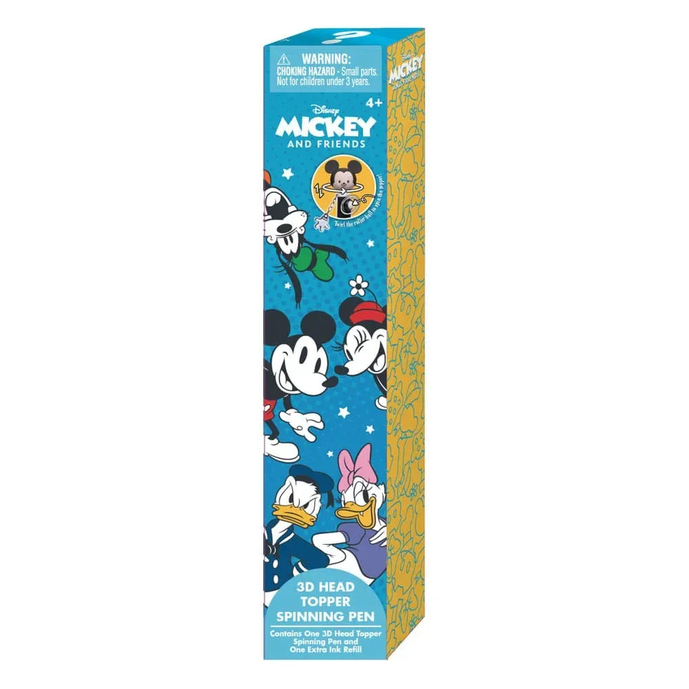 Micky och Vänner 3D Huvud Topper Snurrande Penna Monogram Int.