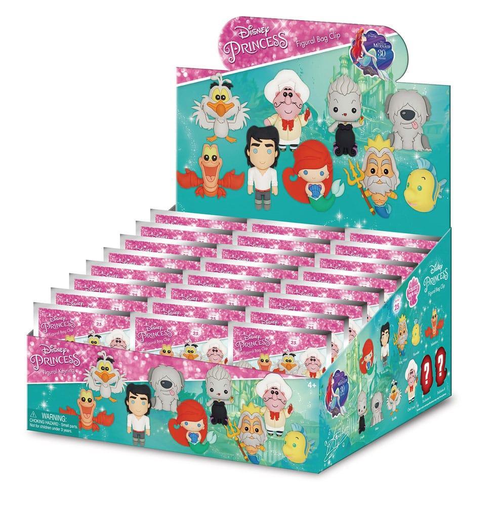 The Little Mermaid 3D PVC Bag Clips Series 1 Display (24) Monogram Int.