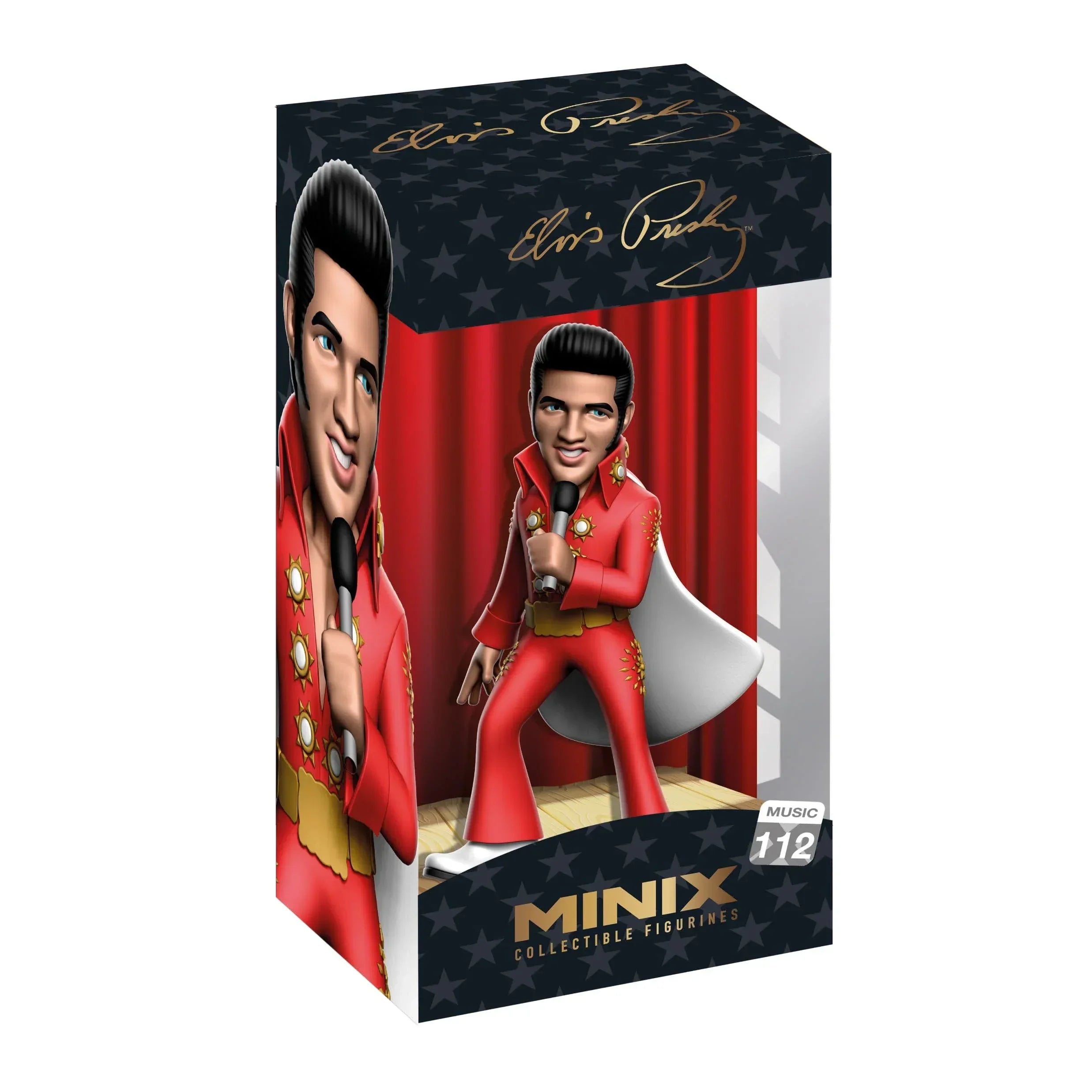 Elvis Presley Minix Figur i Röd Dräkt 12 cm Minix