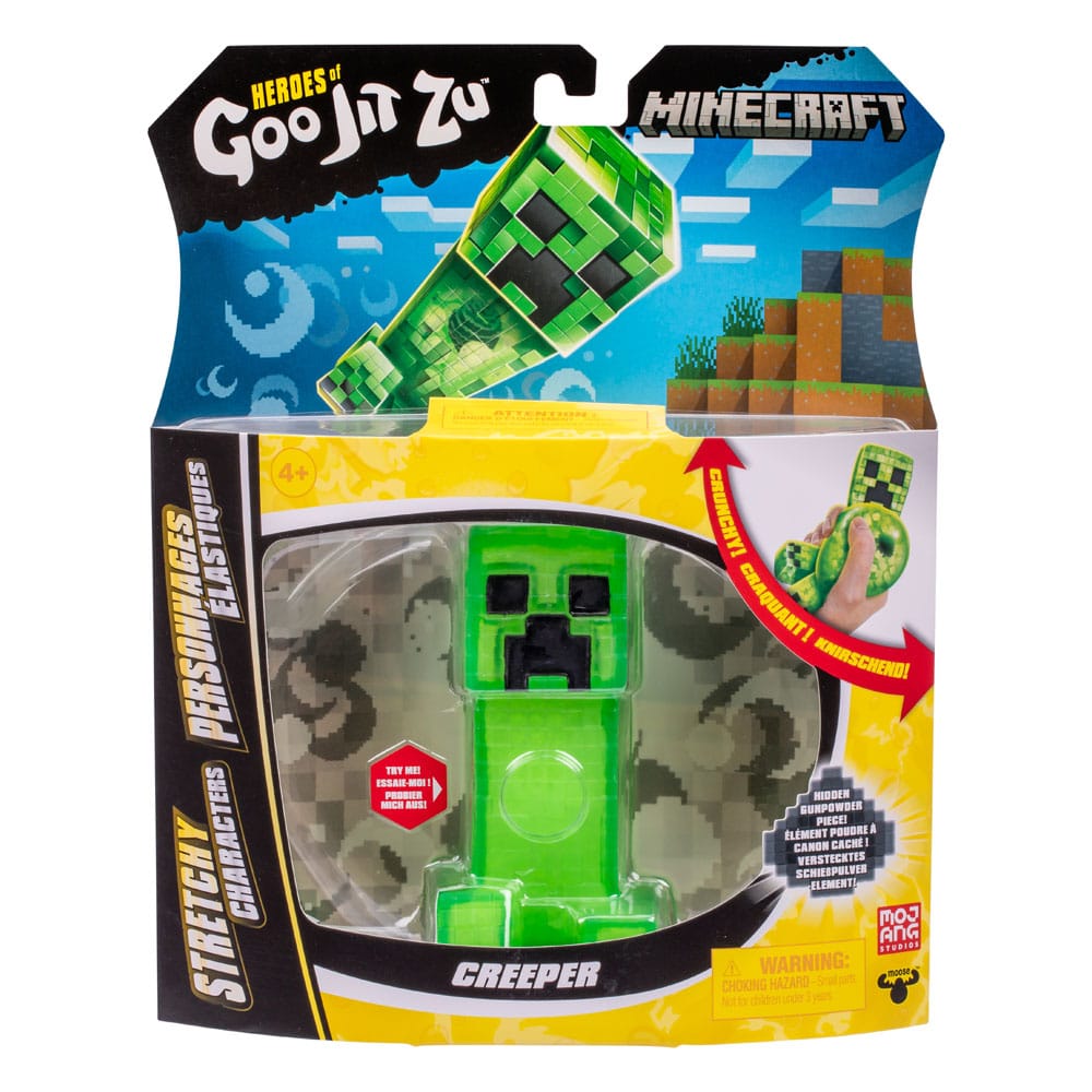 Minecraft Heroes of Goo Jit Zu Meteor Madness Stretch Figure Creeper 12 cm Moose Toys