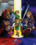 The Legend of Zelda Posterpack Ocarina of Time 40 x 50 cm (4 stycken)
