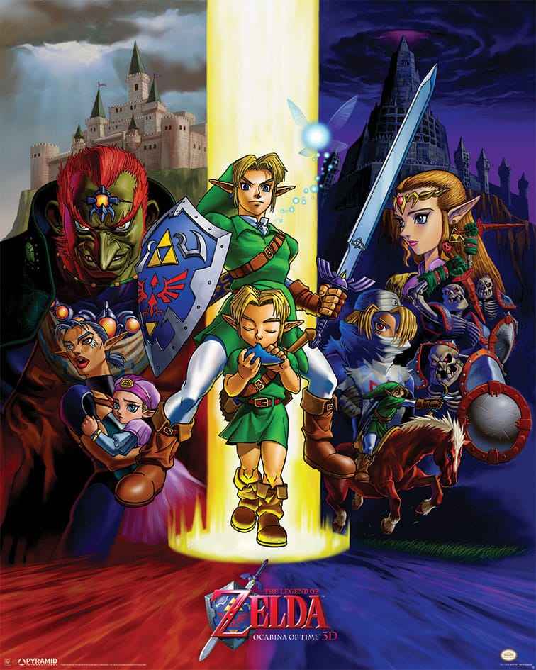 The Legend of Zelda Posterpack Ocarina of Time 40 x 50 cm (4 stycken)