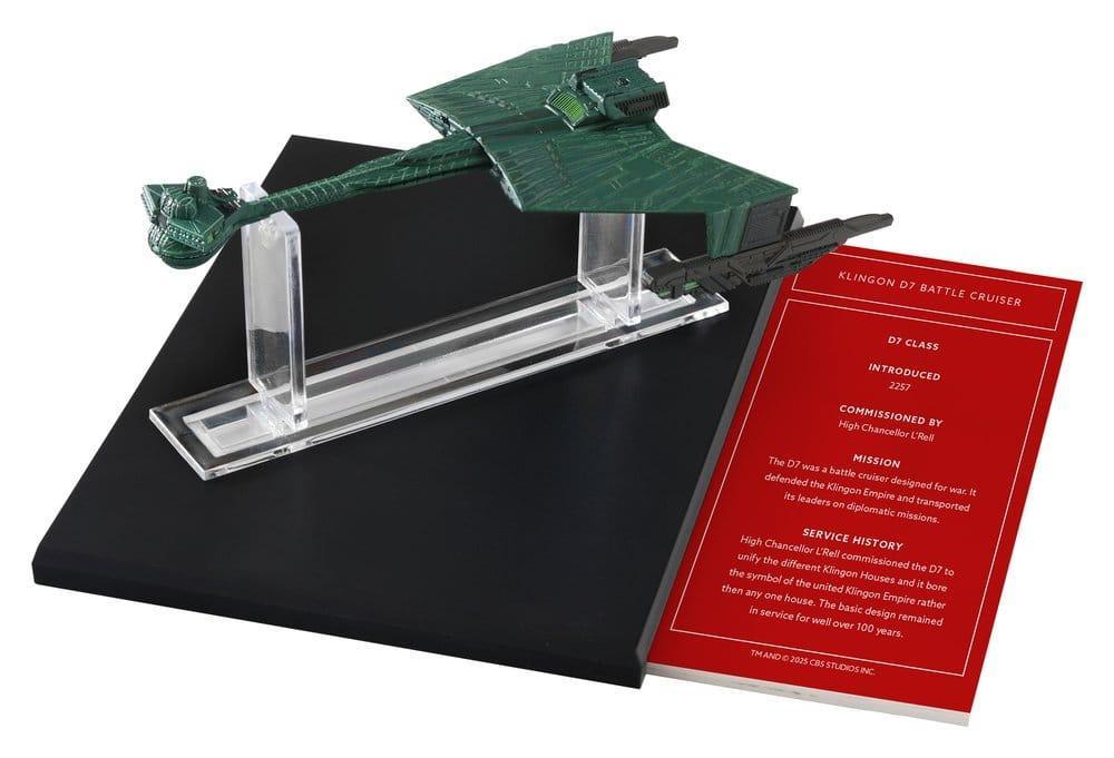 Star Trek Bibliotek Die-Cast Klingon D7 Stridskryssare 10 cm Master Replicas