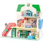 Bluey Mini Figur Playset – Bluey Låt Oss Leka Kock Supermarknad Moose Toys