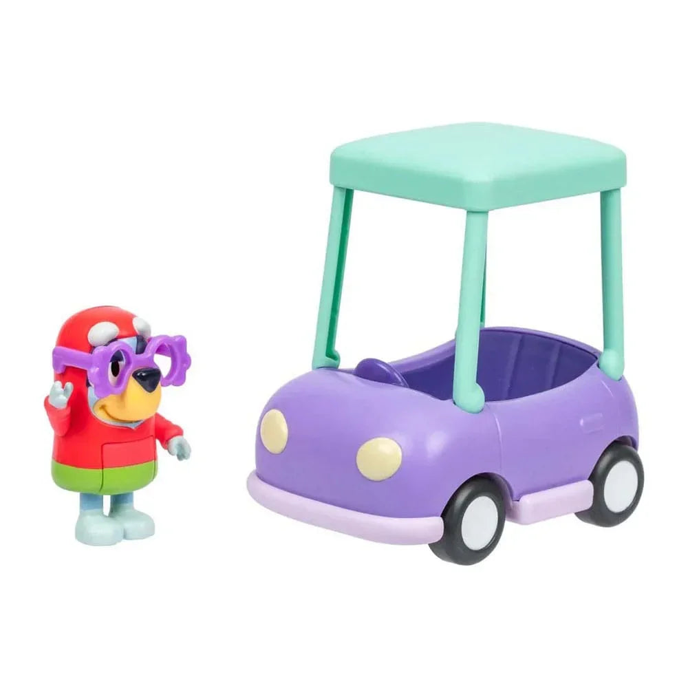 Bluey Mini Figur Playset: Janet & Granny Bil Moose Toys