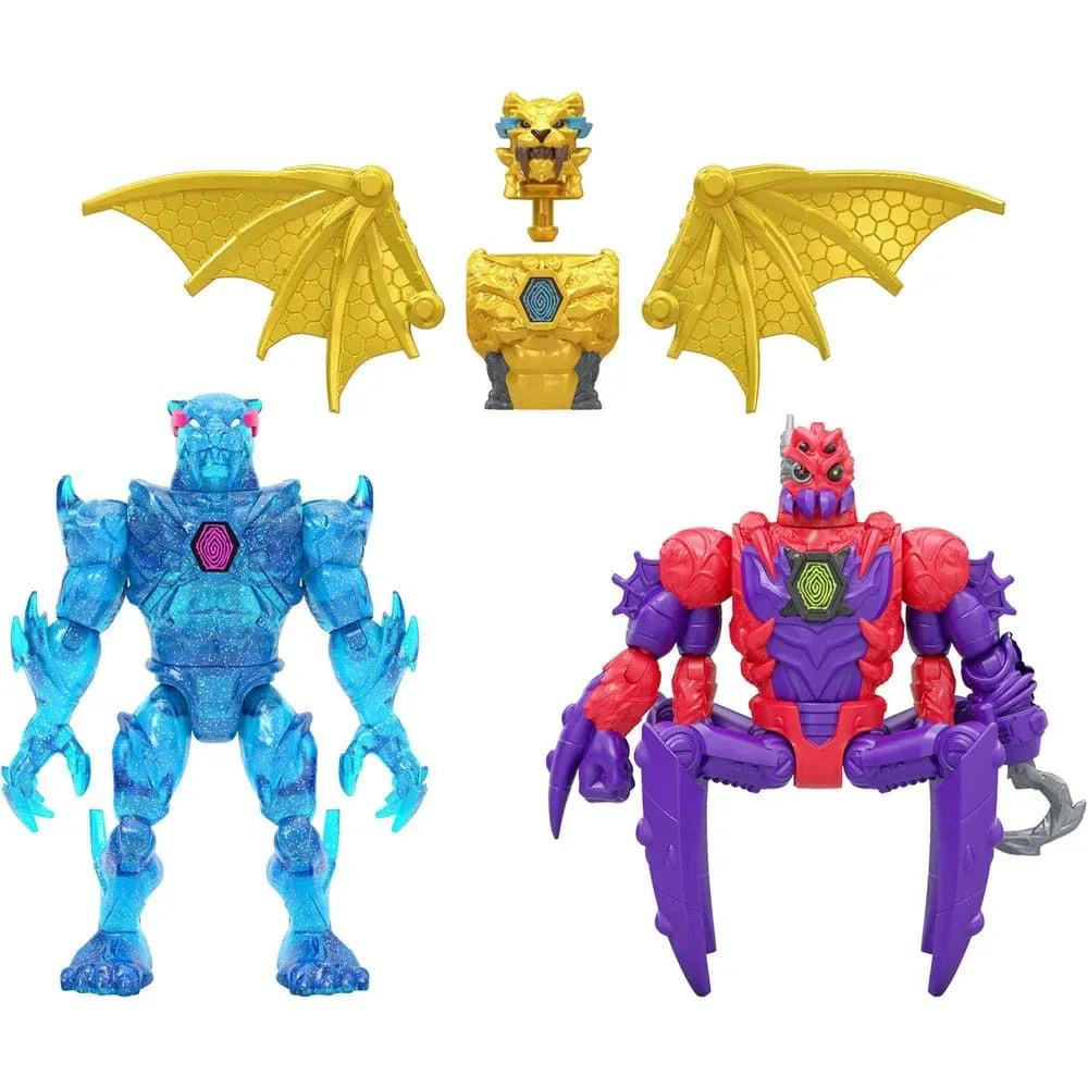 Mr. Beast Lab Hybrids Series 2 Mini Figuren 2er-Pack Spider vs Energy Panther 11 cm Moose Toys