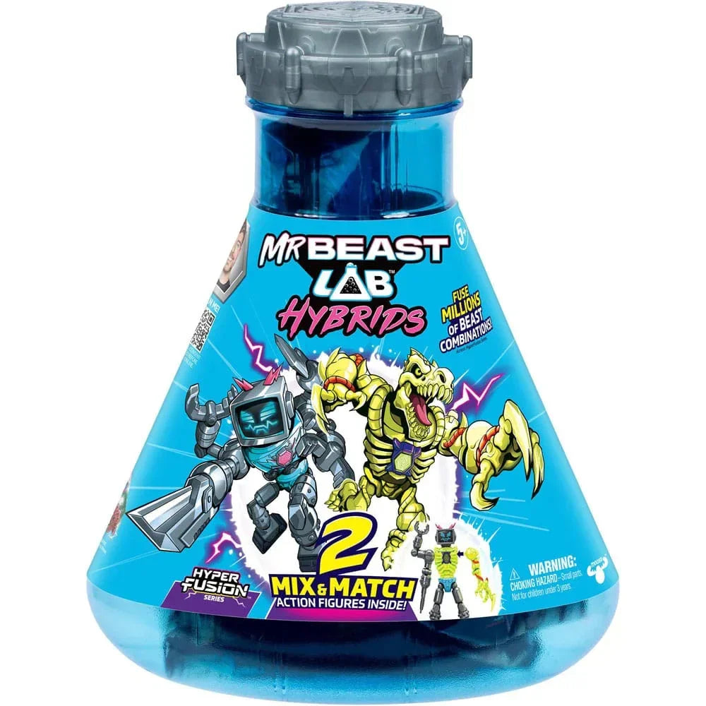 Mr. Beast Lab Hybrids Series 2 Mini Figuren 2er-Pack Lab-Bot vs Gid Skeleton 11 cm Moose Toys