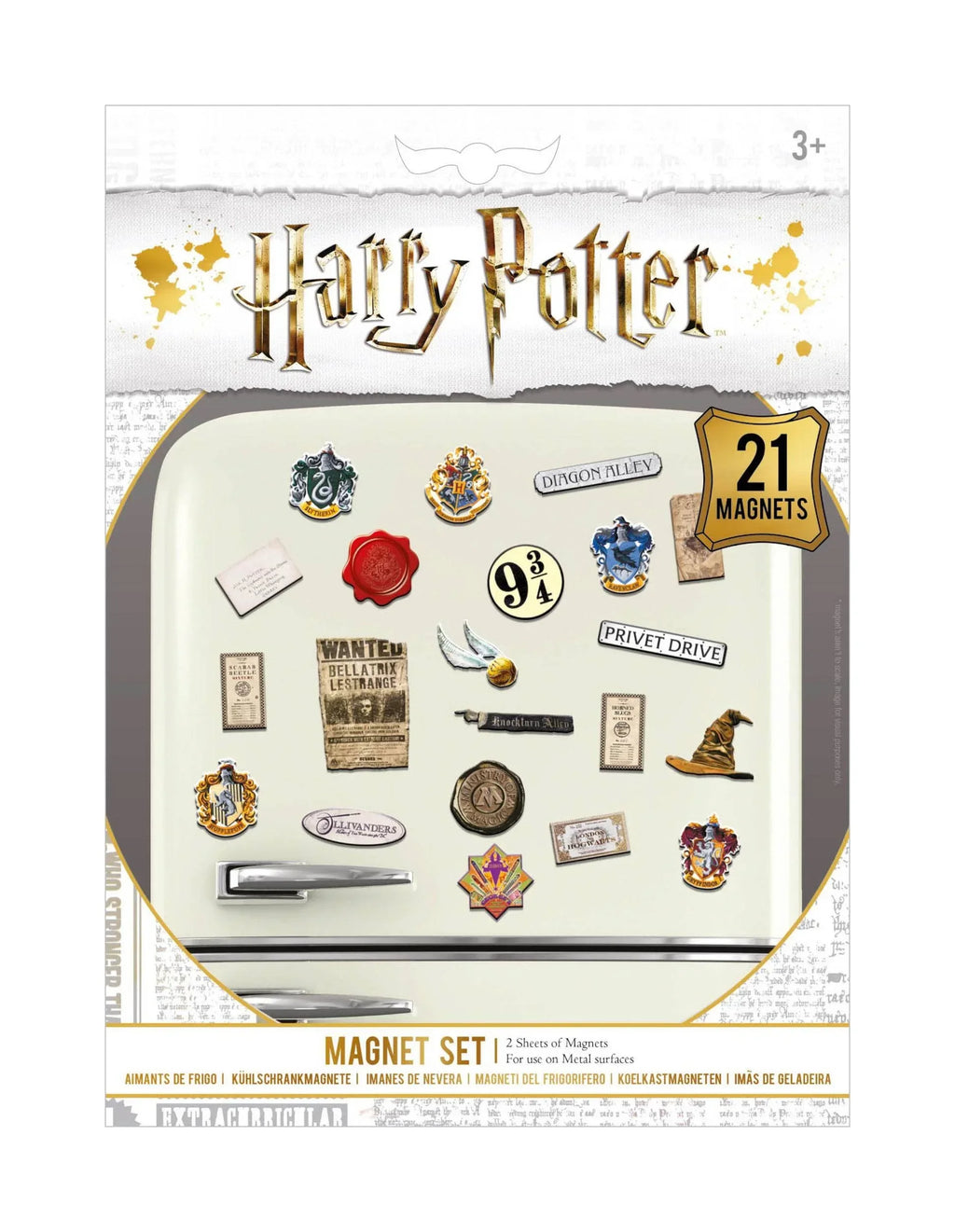 Harry Potter Kylskåpsmagneter - Wizardry Pyramid International