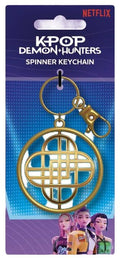 KPop Demon Hunters Spinner Keychain Golden