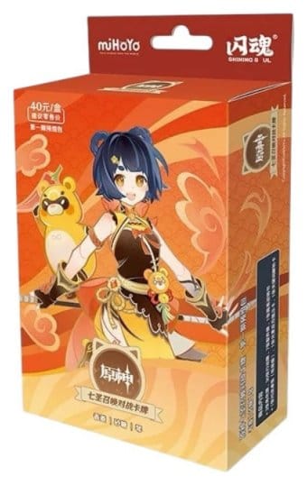 Genshin Impact Samlarkortsdeck - Förbyggt Startpaket 08 - Xiangling - Serie 1 *Kinesisk Version*