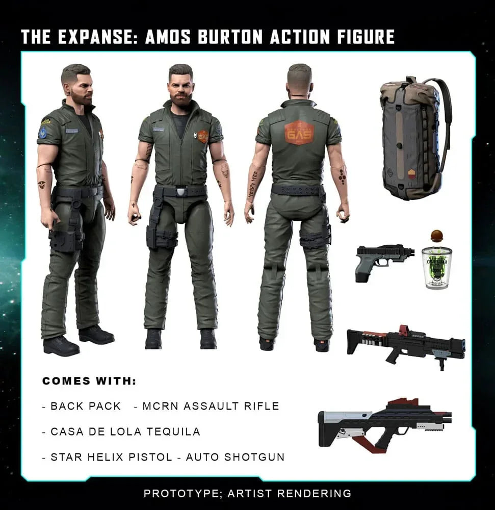 The Expanse Action Figur Amos Burton 20 cm Nacelle Consumer Products