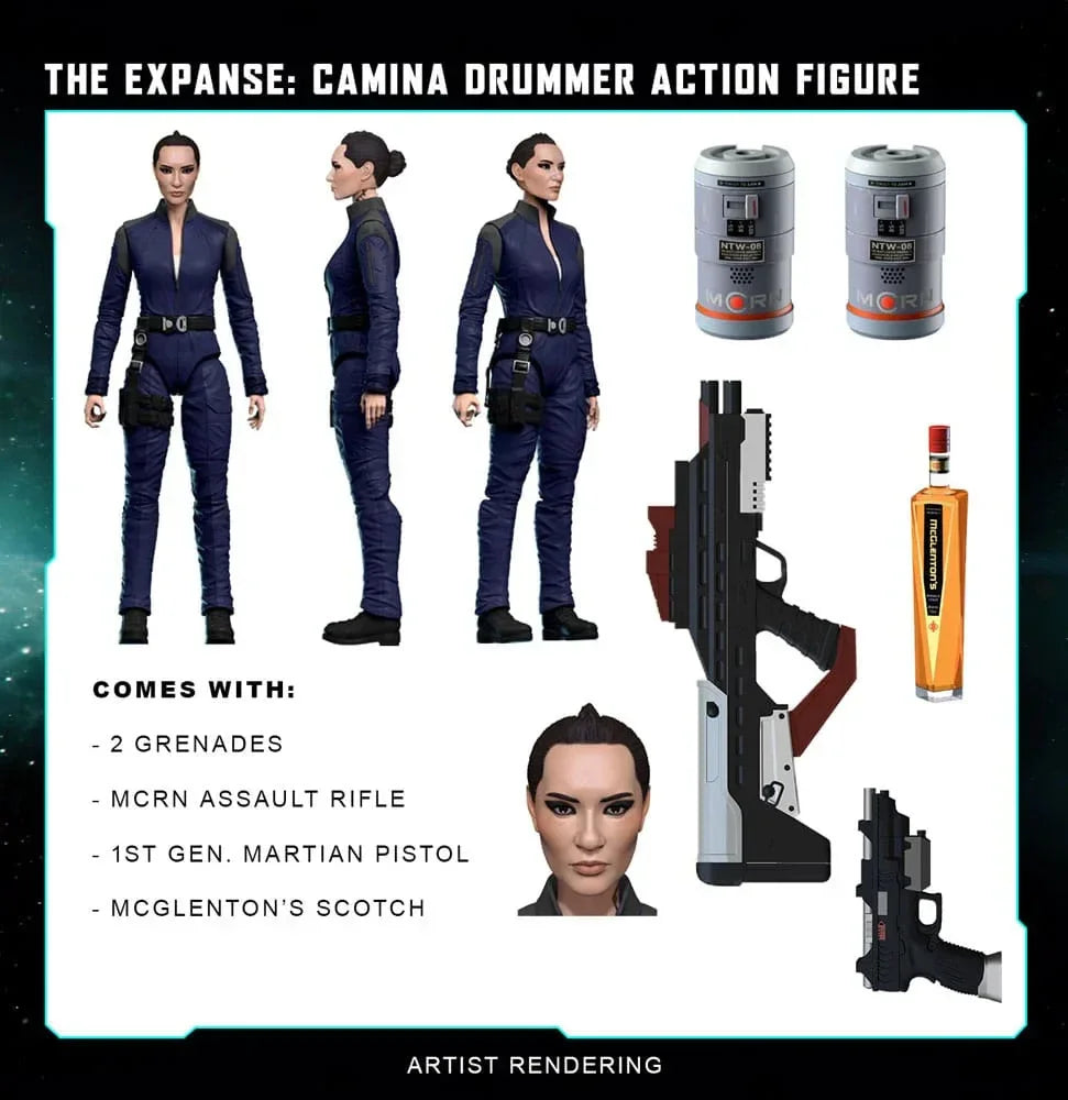 The Expanse Action Figur Camina Drummer 20 cm Nacelle Consumer Products