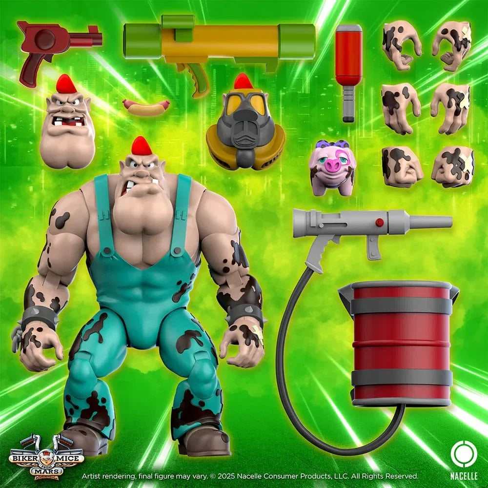 Biker Mice From Mars Action Figur Greasepit 18 cm Nacelle Consumer Products