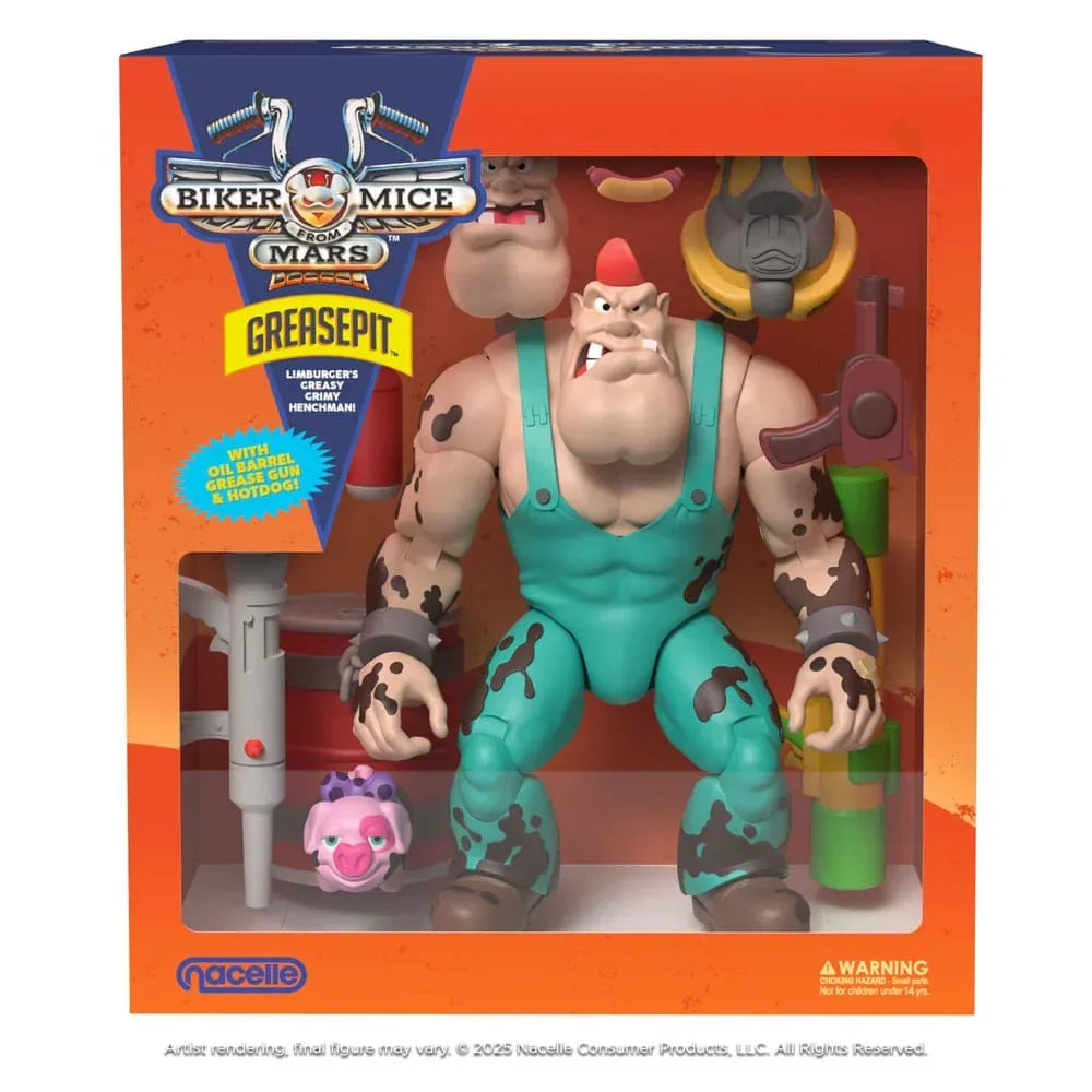 Biker Mice From Mars Action Figur Greasepit 18 cm Nacelle Consumer Products