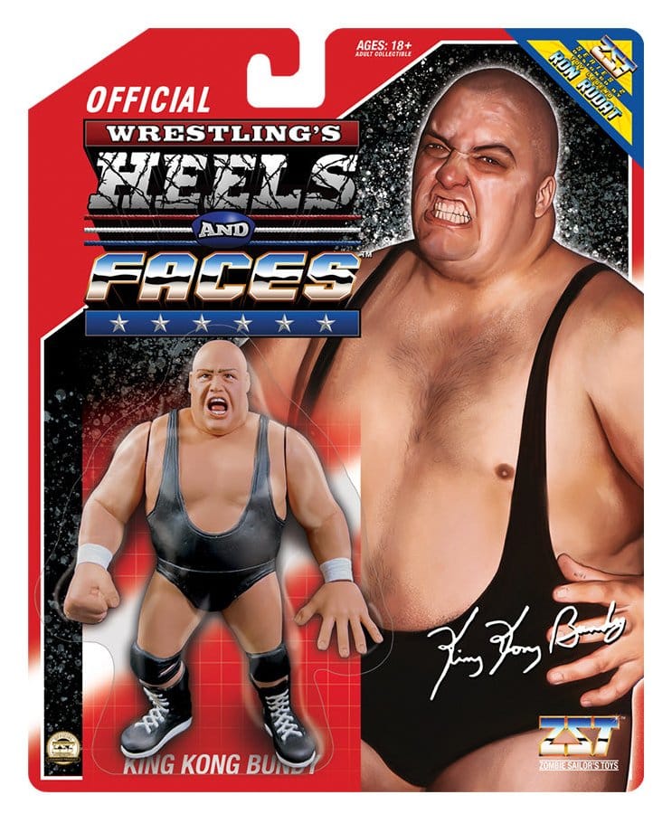 Zombie Sailors Toys Actionfigur King Kong Bundy 11 cm – Vintage stil från Wrestling’s Heels and Faces® Serie 2