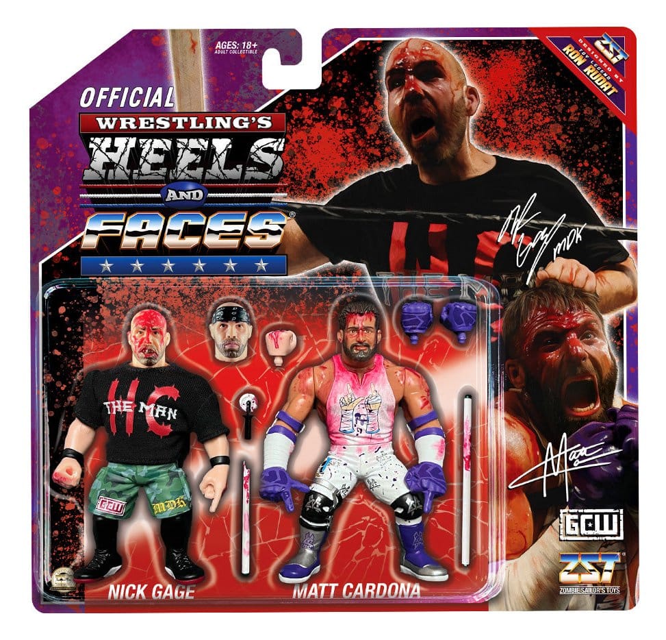 Zombie Sailors Toys Actionfigur 2-Pack Nick Gage vs. Matt Cardona 11 cm