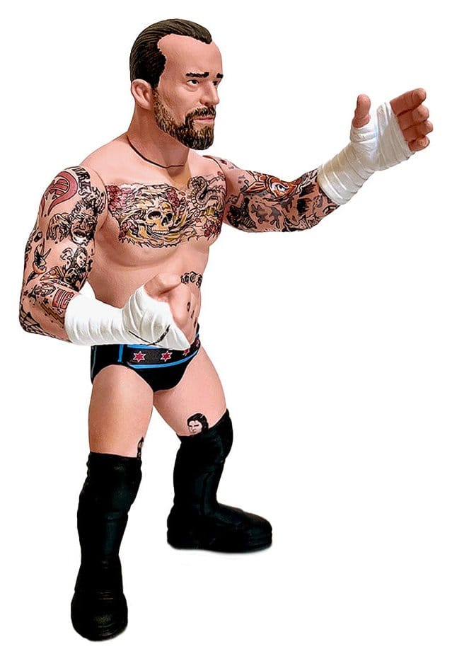 Zombie Sailors Toys actionfigur CM Punk med heels och ansikten, 11 cm