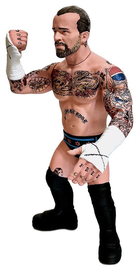 Zombie Sailors Toys actionfigur CM Punk med heels och ansikten, 11 cm